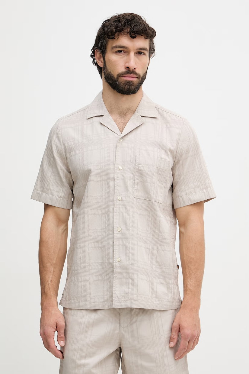 BOSS Orange Cămașă bărbătească din bumbac