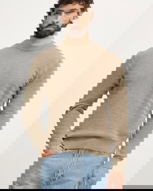 United Colors of Benetton pulover bărbați cu amestec de in