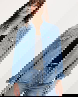 Tommy Jeans cămașă de damă din denim