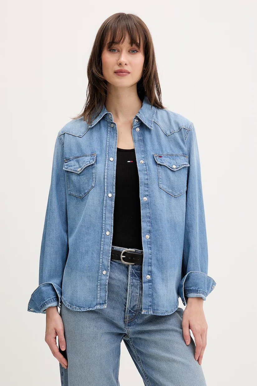 Tommy Jeans cămașă de damă din denim