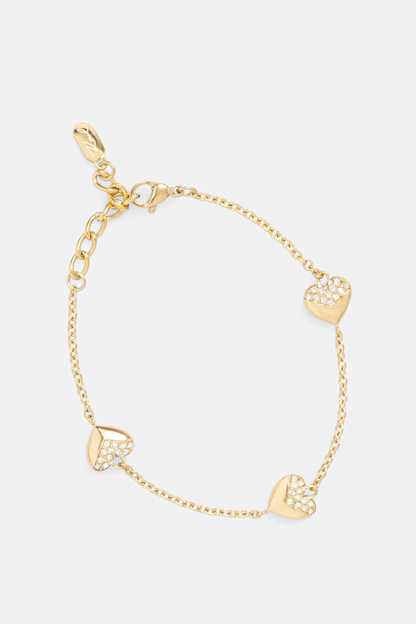 Karl Lagerfeld brățară de damă din oțel inoxidabil cu cristal