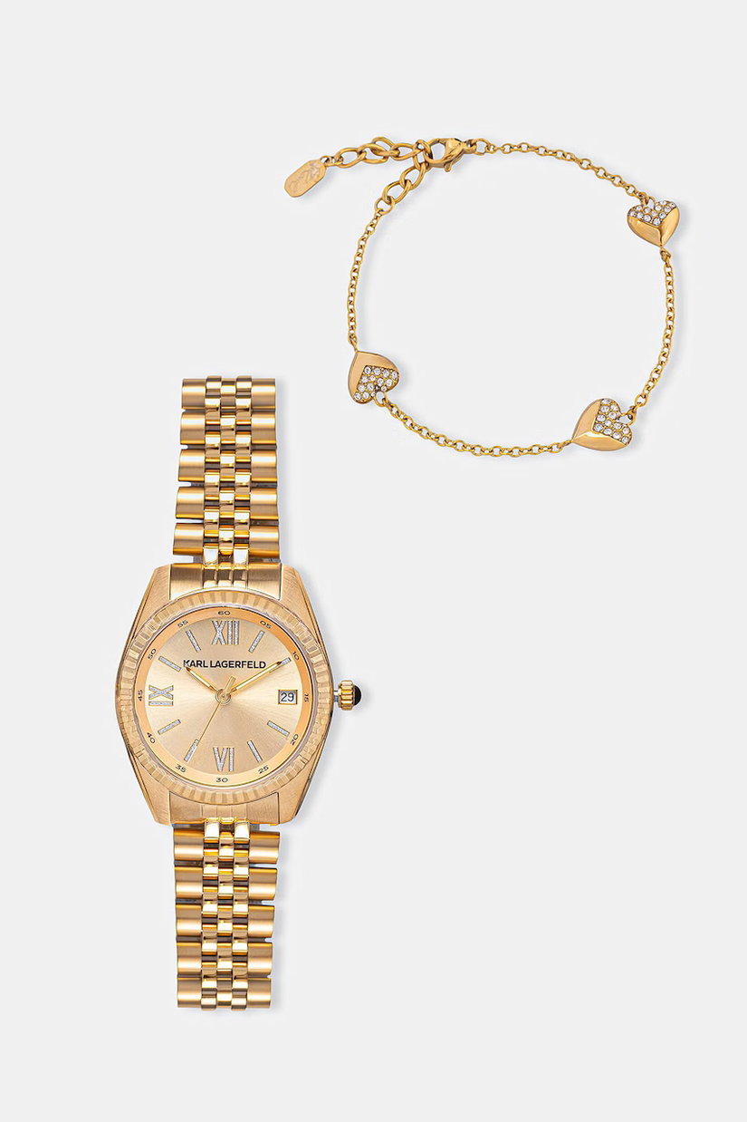 Karl Lagerfeld set ceas și brățară de damă