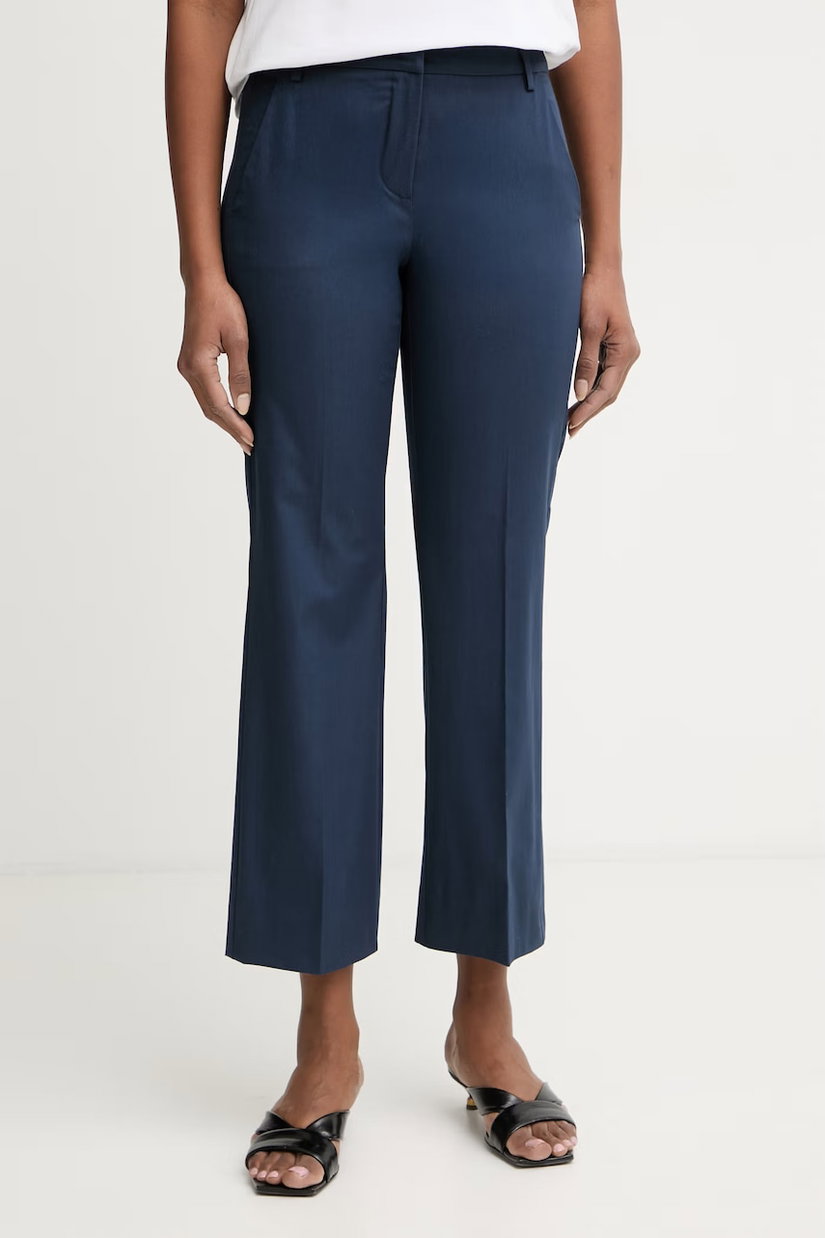 Marella pantaloni pentru femei, cu bumbac Emme by Marella