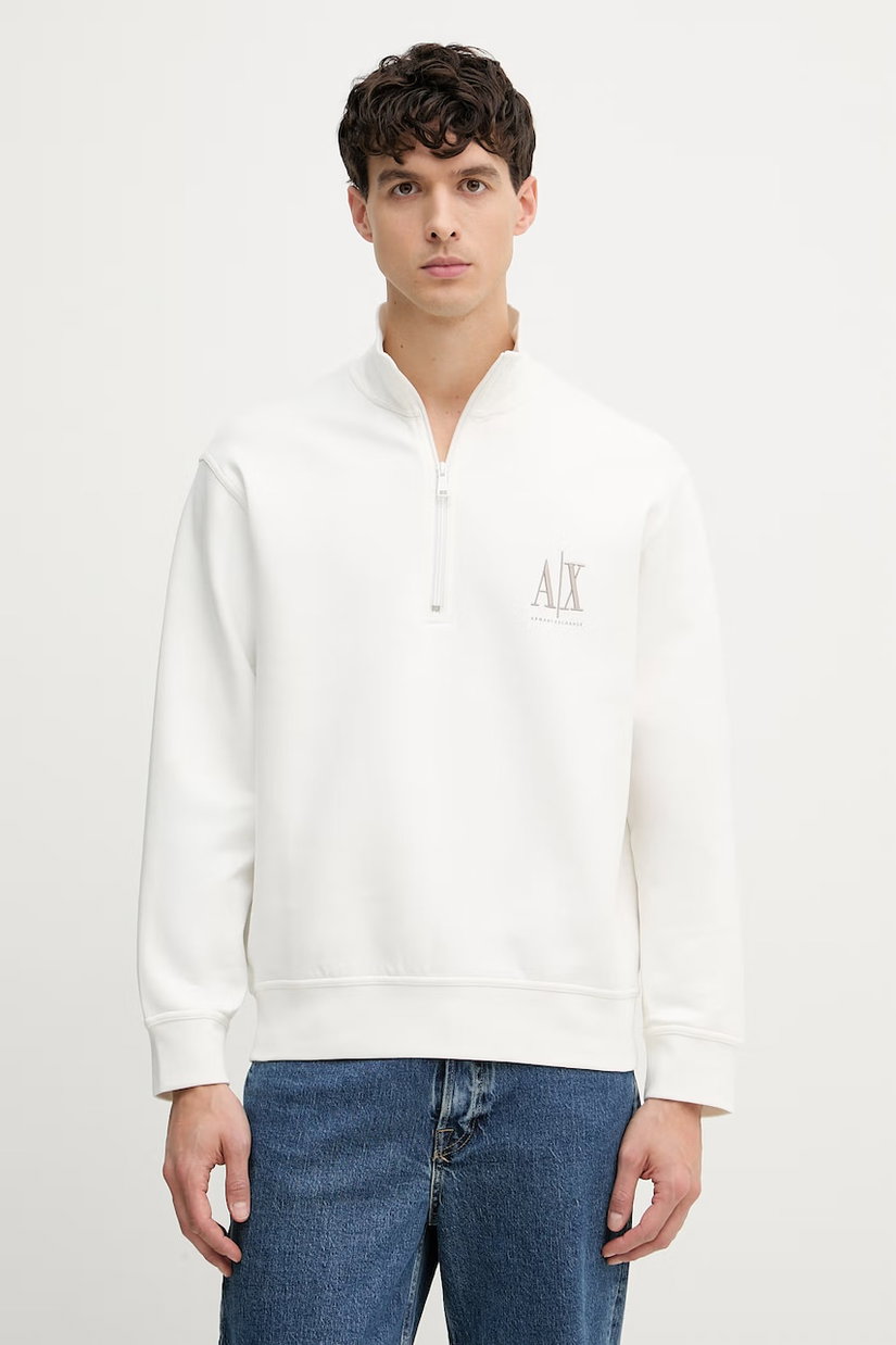 Armani Exchange hanorac cu fermoar pentru bărbați, din bumbac