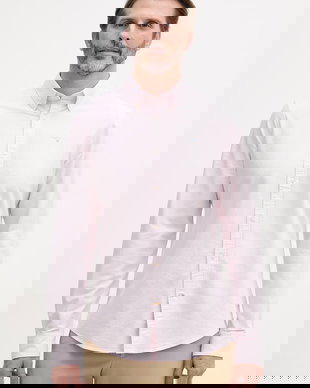 Barbour cămașă pentru bărbați, din bumbac Striped Oxtown Tailored Shirt