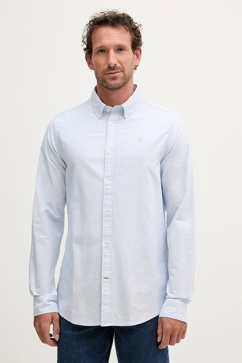 Barbour cămașă pentru bărbați, din bumbac Striped Oxtown Tailored Shirt