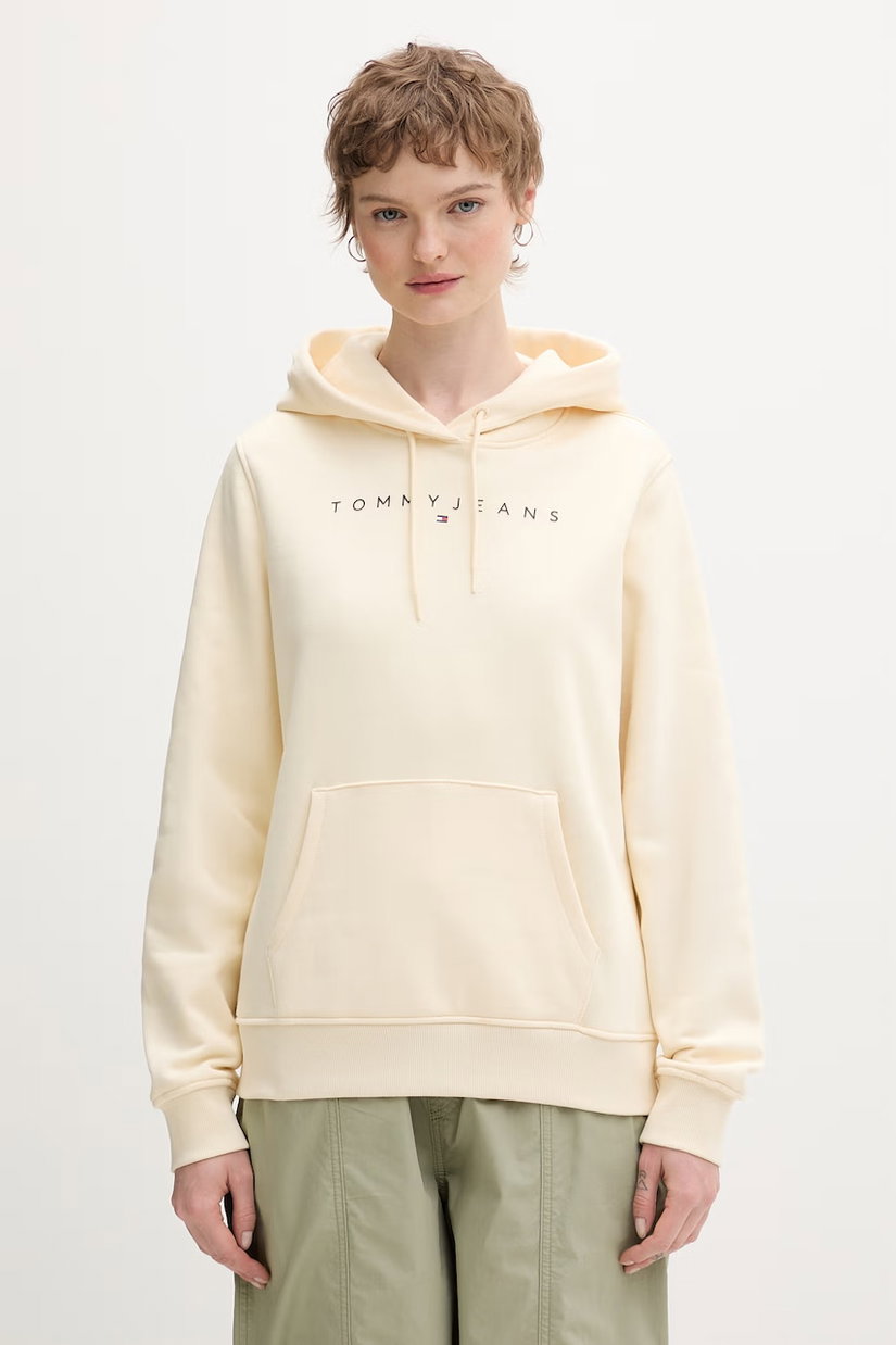 Tommy Jeans hanorac cu glugă pentru femei, din bumbac cu elastan