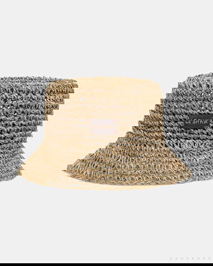 LE SH KA headwear pălărie de paie de damă împletită Straw Bucket Hat vol2