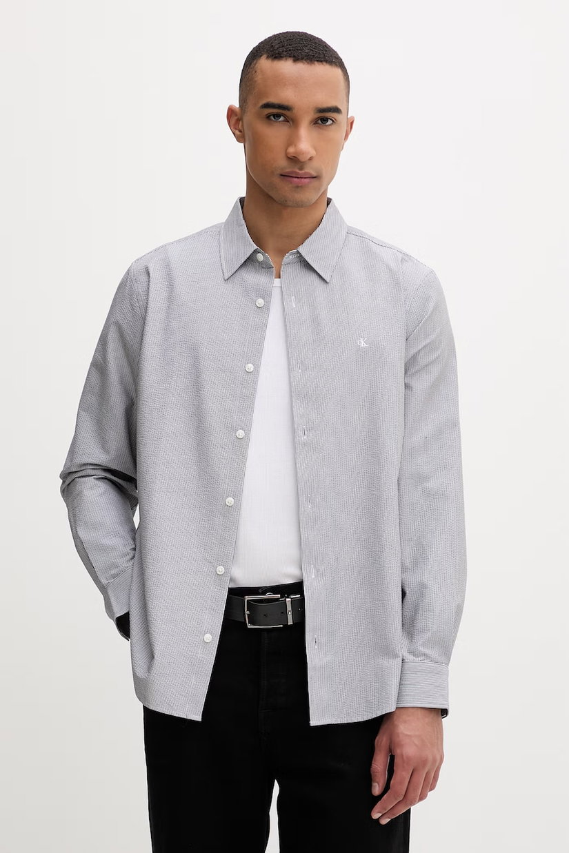 Calvin Klein cămașă pentru bărbați, cu bumbac