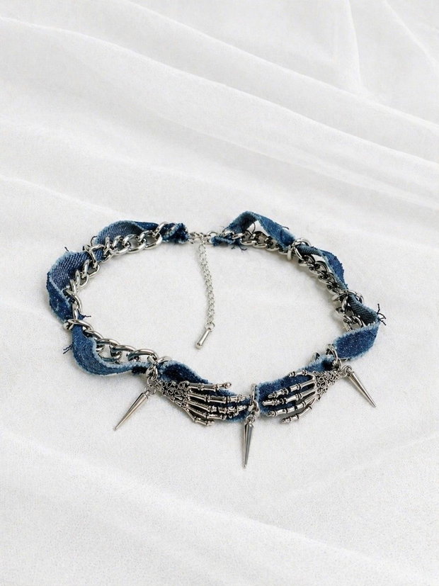 Set bijuterii blugi -denim 02030