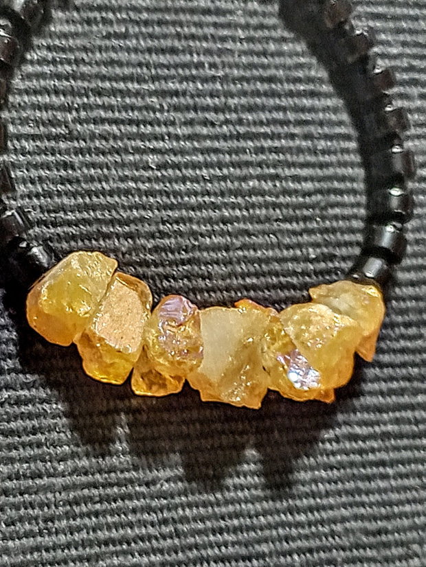 Rezervata Bratara argint cuart aura titan brut onix spinel boho chic trendy