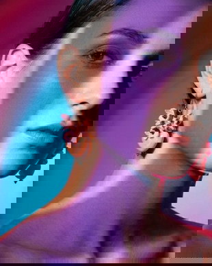 Cercei handmade Sakura cu inimă cercei romantici roz din ceramică și flori delicate (cod1427)