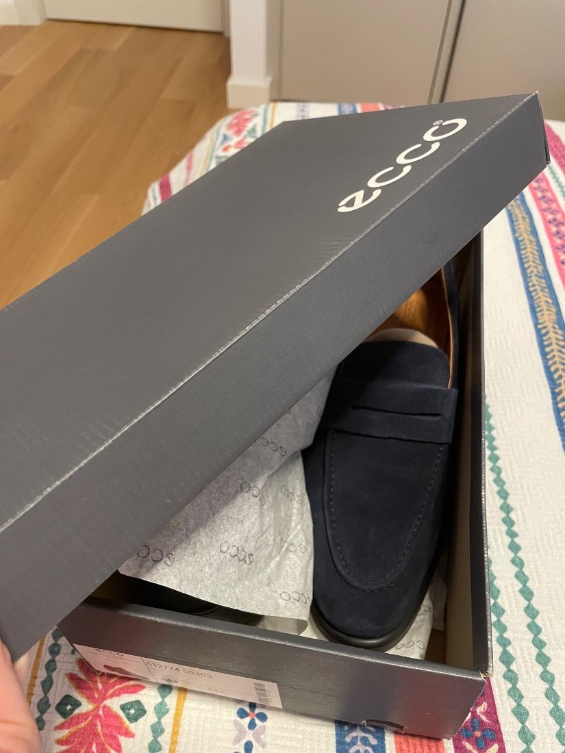 Mocasini Business Piele Intoarsa Blue - Night Sky