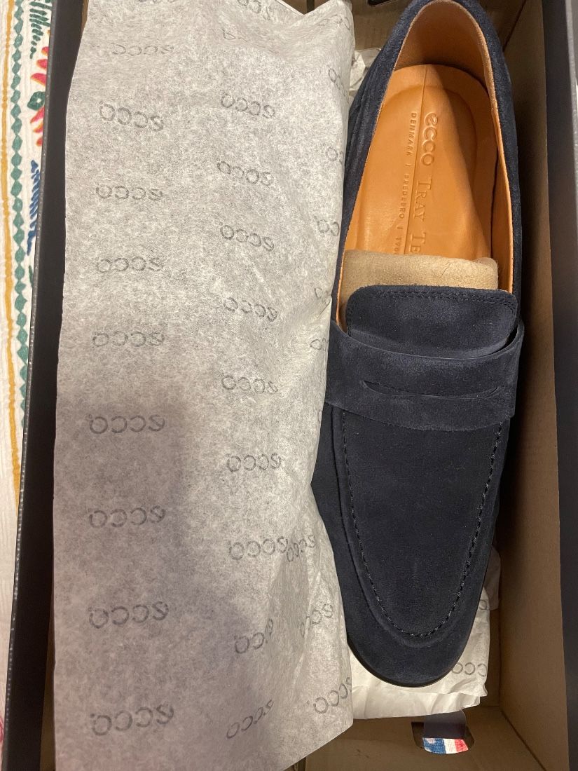 Mocasini Business Piele Intoarsa Blue - Night Sky