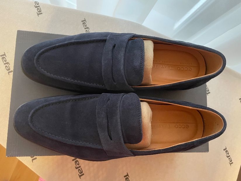 Mocasini Business Piele Intoarsa Blue - Night Sky