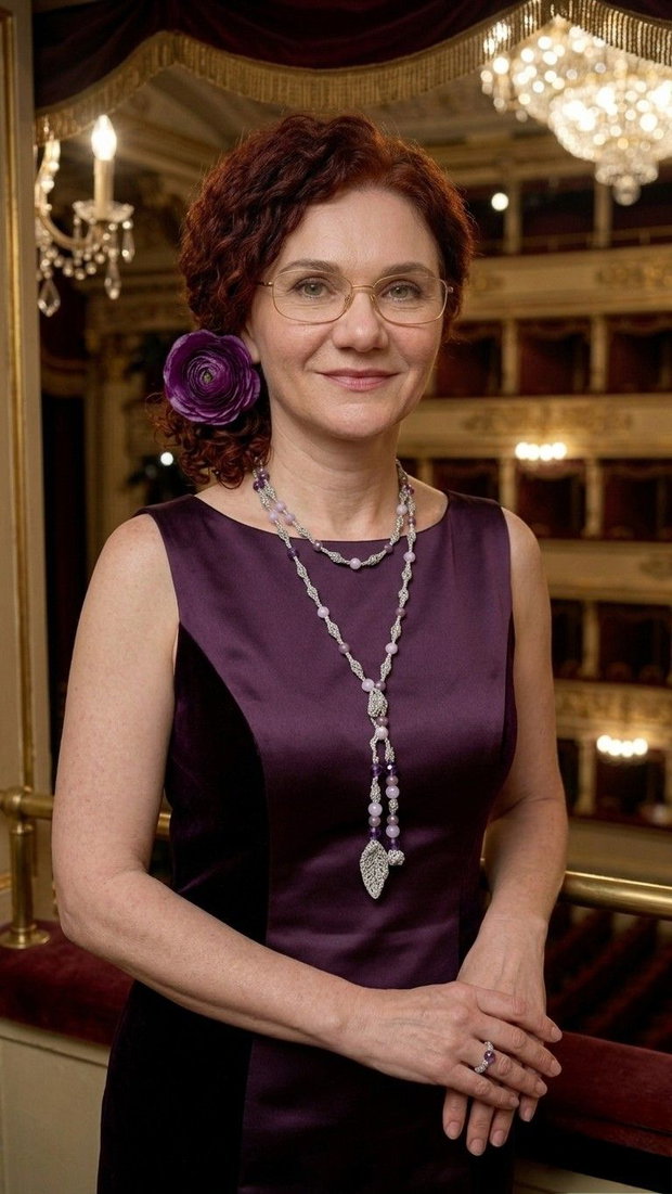 Colier "Lilia" Eleganță Croșetată cu Cristale și Fir Argintiu