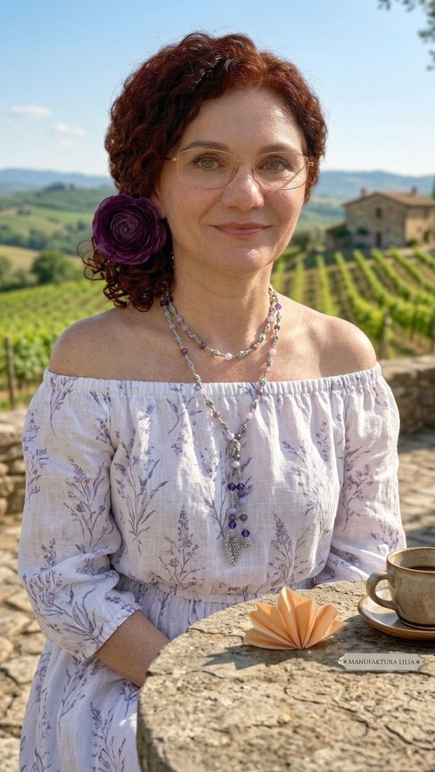 Colier "Lilia" Eleganță Croșetată cu Cristale și Fir Argintiu