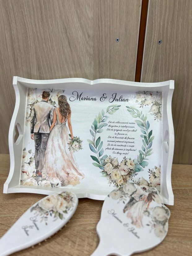 Set mireasa personalizata miri si flori