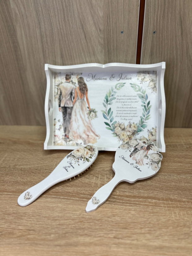 Set mireasa personalizata miri si flori