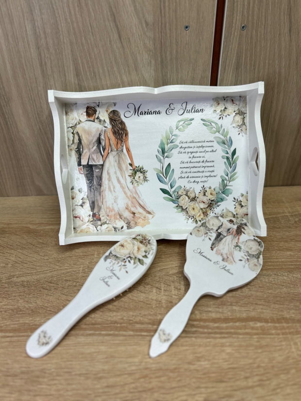 Set mireasa personalizata miri si flori