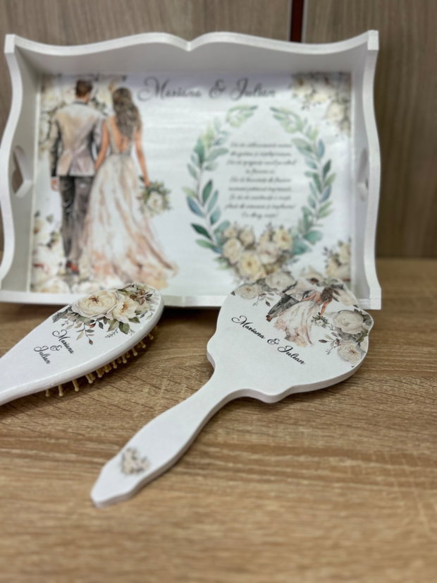 Set mireasa personalizata miri si flori