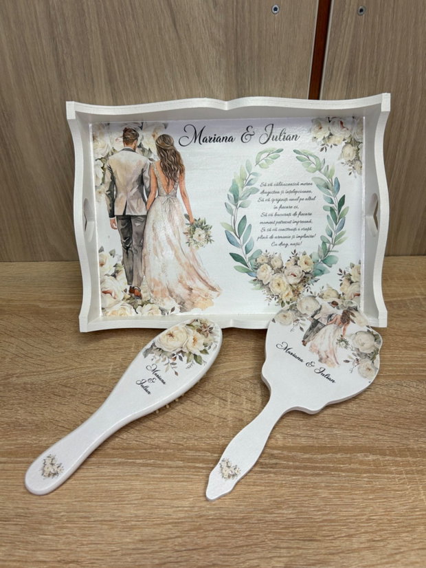 Set mireasa personalizata miri si flori