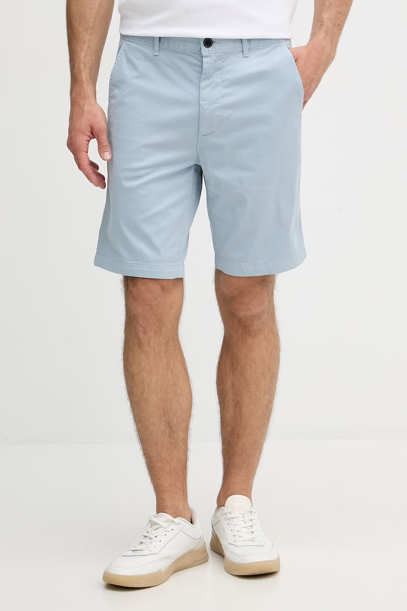 BOSS Orange pantaloni scurți chinos pentru bărbați din bumbac cu elastan