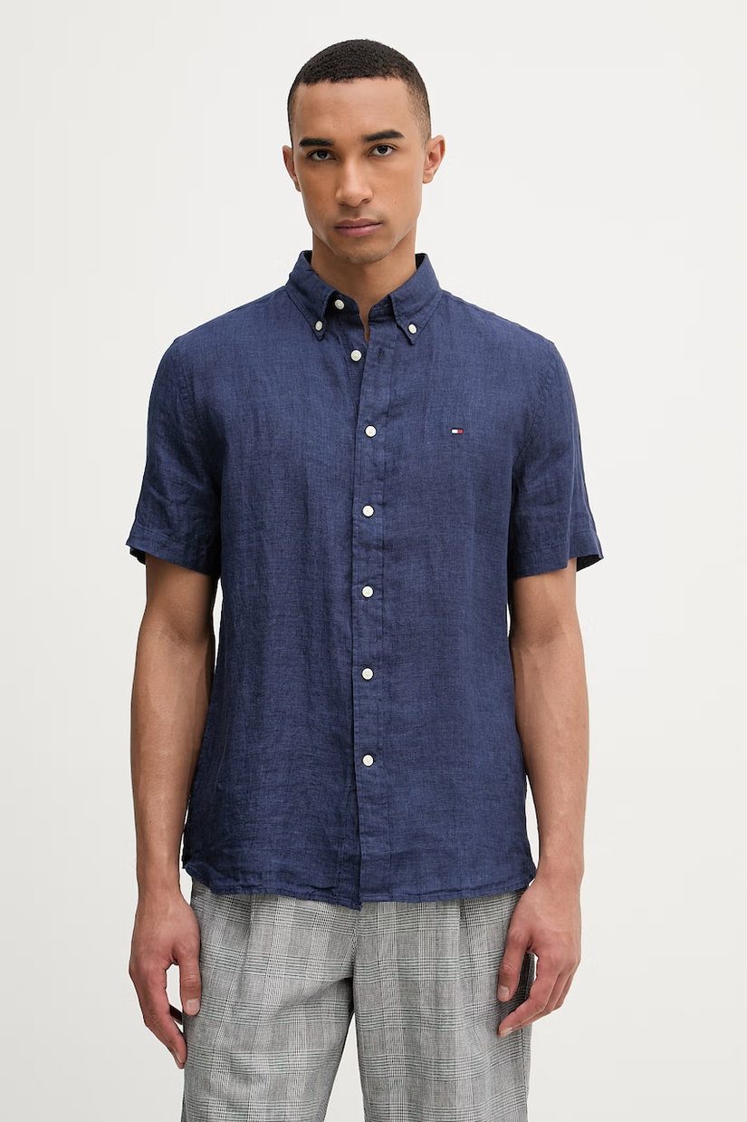 Tommy Hilfiger cămașă pentru bărbați, din in
