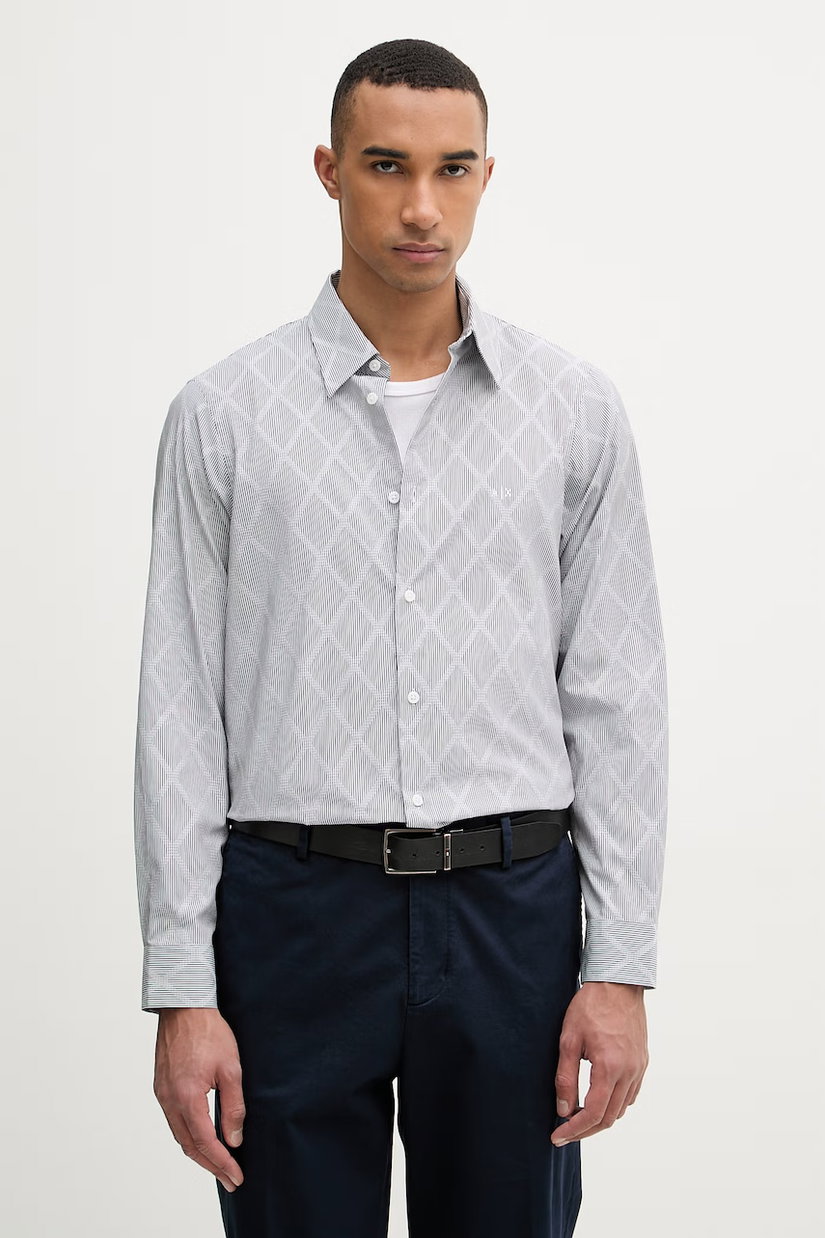 Armani Exchange cămașă pentru bărbați, din bumbac