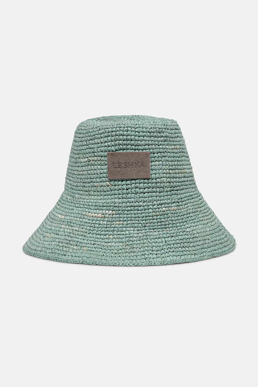 LE SH KA pălărie pentru femei împletită Blue Bucket Hat
