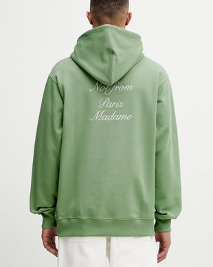 Drôle de Monsieur hanorac cu glugă pentru bărbați, din bumbac Le Hoodie Slogan Calligraphy