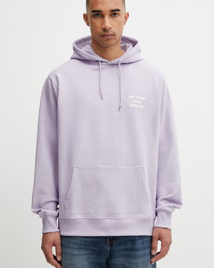 Drôle de Monsieur hanorac cu glugă pentru bărbați, din bumbac Le Hoodie Slogan