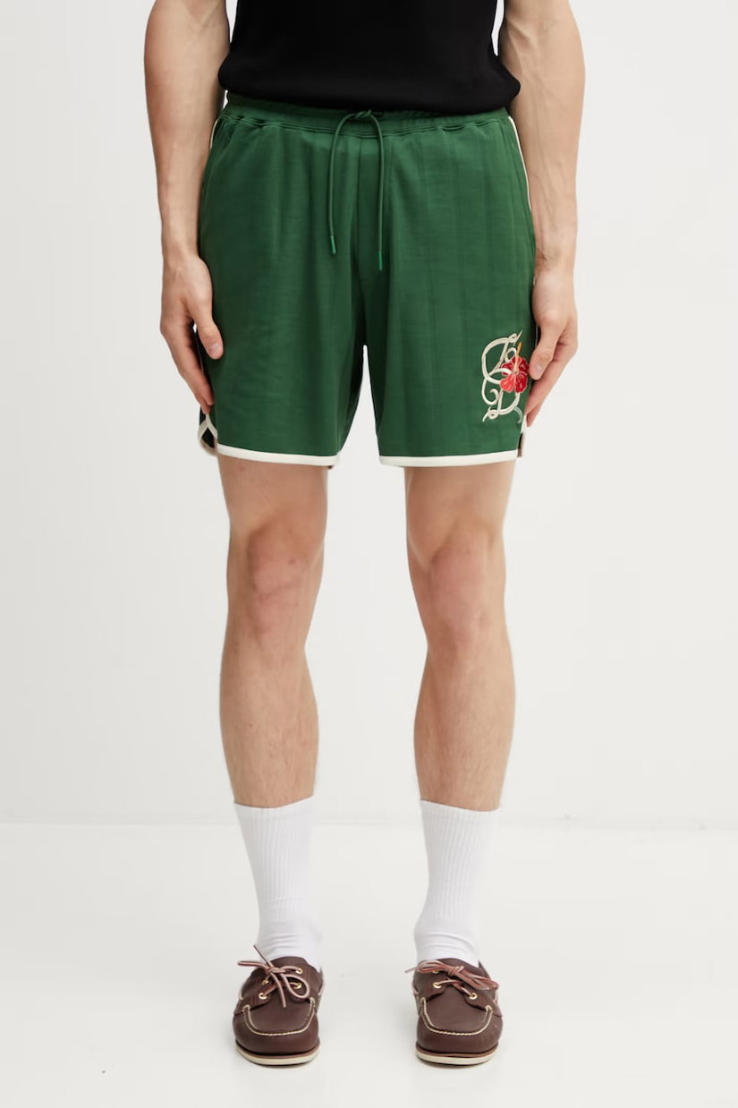 Drôle de Monsieur pantaloni scurți pentru bărbați, cu bumbac Hibiscus