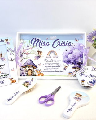 Set turta fetite 1 anisor - Zane - Tavita si accesorii