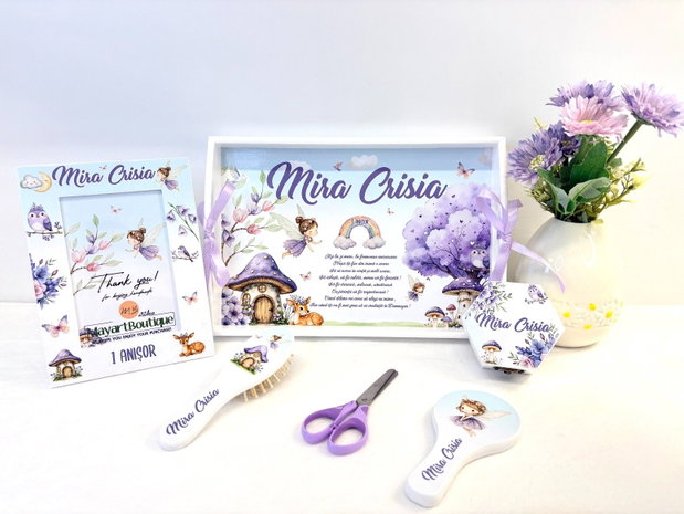Set turta fetite 1 anisor - Zane - Tavita si accesorii