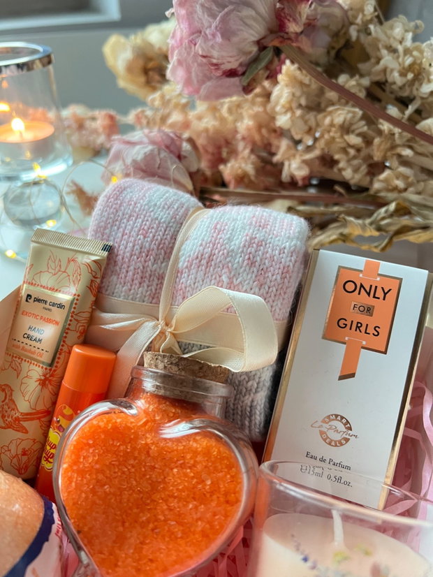 Set cadou feminin Sweet Peach cutie cadou pentru ea
