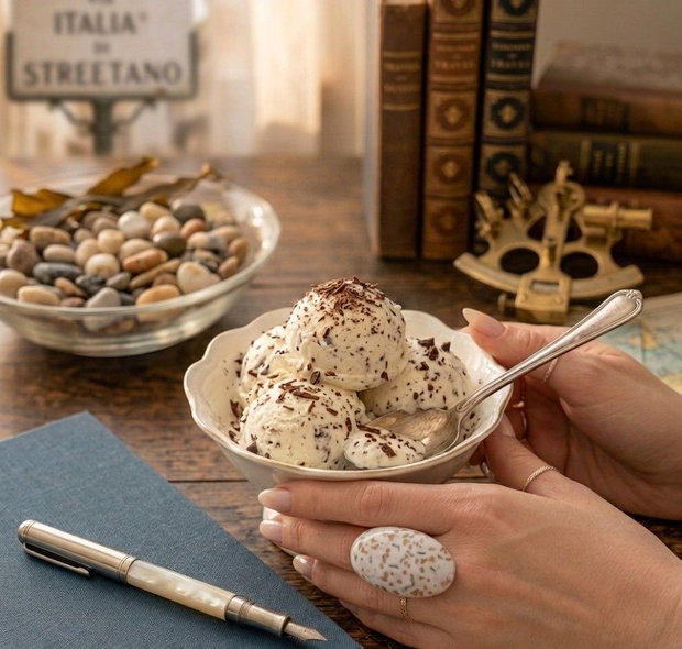 Inel Supradimensionat Jasp ocean si argint 925 - Jasp Stracciatella - Bucurie si Rasfat | IN1195