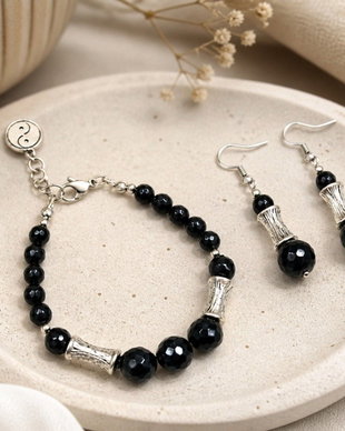 Set Onix bratara si cercei