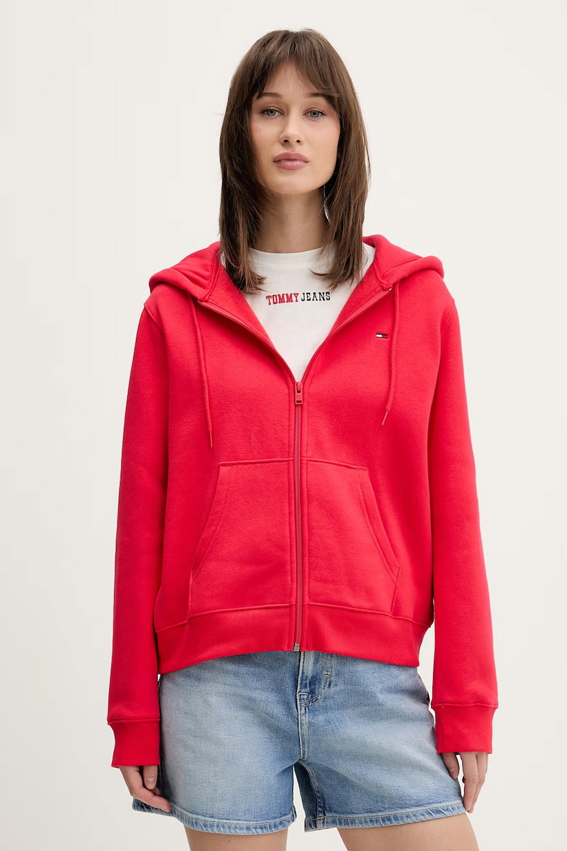Tommy Jeans hanorac cu fermoar de damă