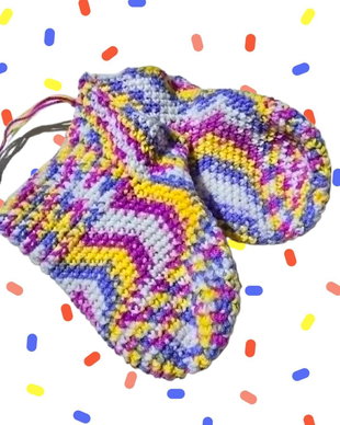 Botosei Croșetați Confetti Color pentru Bebeluși