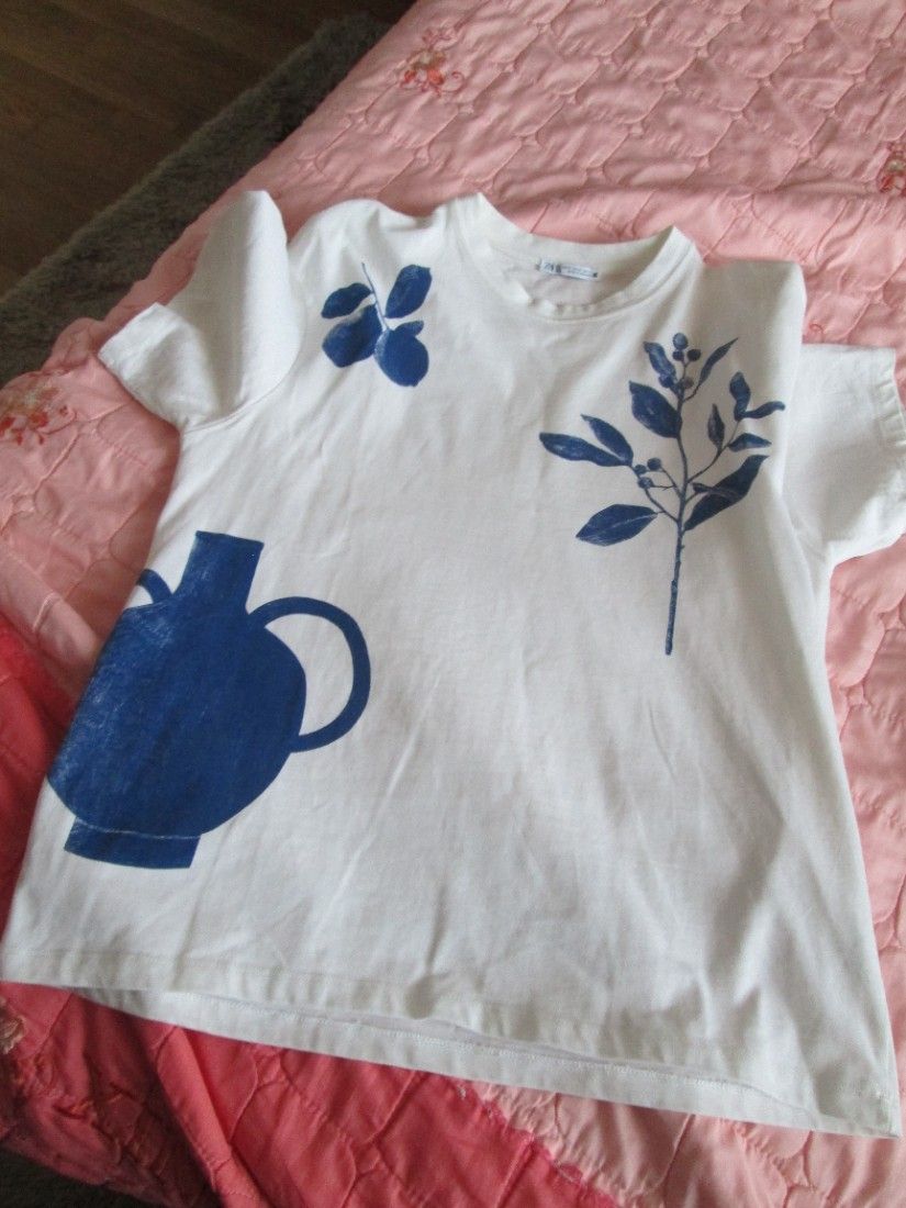 tricou alb Zara S