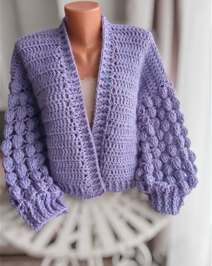 Cardigan violet
