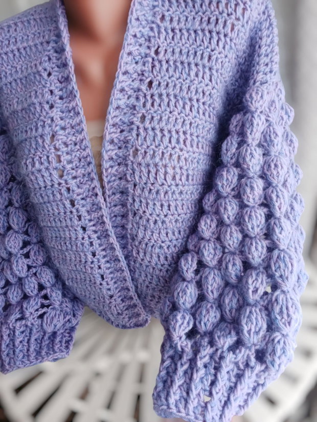 Cardigan violet