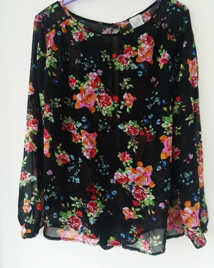Bluza voal cu flori  , George, 42