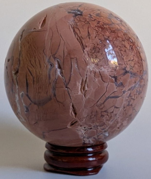 Agat Pink Petal - Sfera piatra semipretioasa