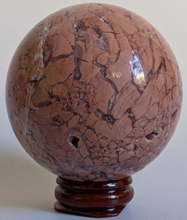 Agat Pink Petal - Sfera piatra semipretioasa