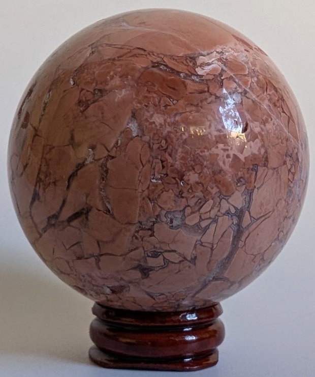 Agat Pink Petal - Sfera piatra semipretioasa