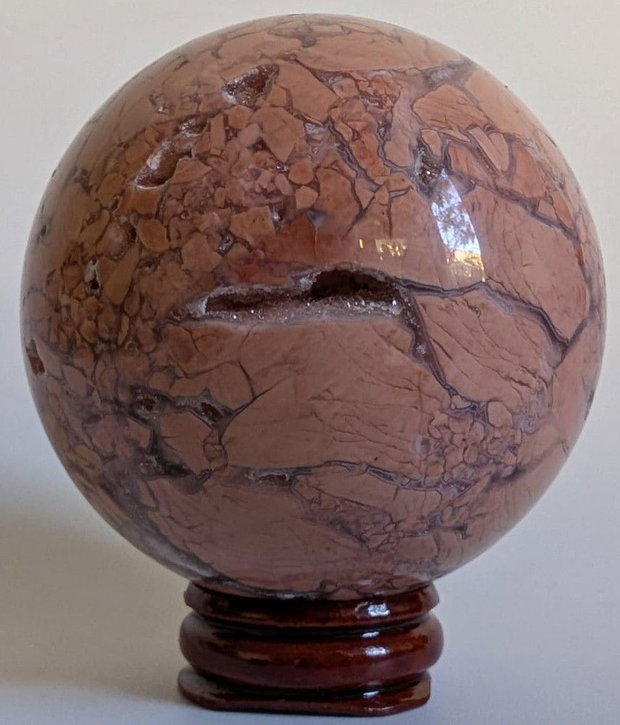 Agat Pink Petal - Sfera piatra semipretioasa