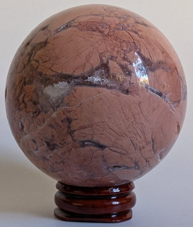 Agat Pink Petal - Sfera piatra semipretioasa