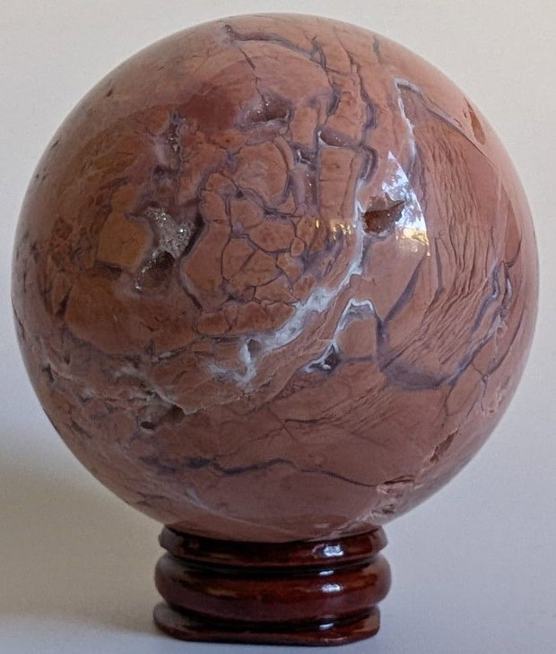 Agat Pink Petal - Sfera piatra semipretioasa